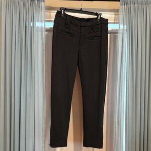 Classic charcoal gray Cabi  Slim ponte Dress Pants